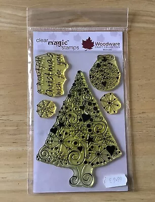 £2.50 • Buy Woodware Craft Collection Christmas Themed Clear Stamps BD23 2DE