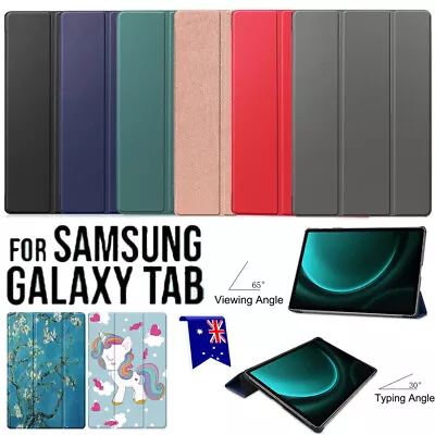 For Samsung Galaxy Tab S7 S9 FE S8 Plus S9 Ultra Case Smart Folio Leather Cover • $19.75