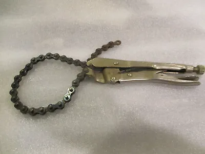 VICE GRIP Locking Chain Clamp W/ 19  Inch Chain Used • $19.99