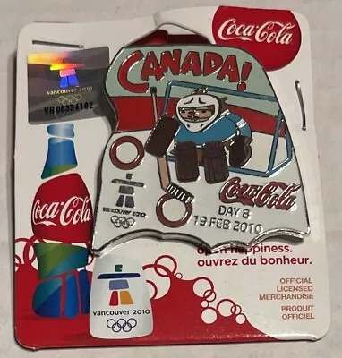 2010 Vancouver Olympics Coke Coca Cola Day 8 Pin • $29.99