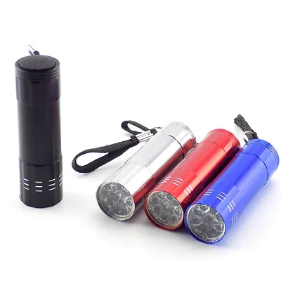 Mini 9 LED Flashlight Penlight Small Flash Torch Lamps Lights Keychain Fishing • $0.99