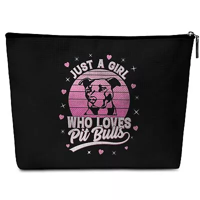 Pitbull Lover Gifts Just A Girl Who Loves Pitbull Travel Bag Pink Sunset Gift... • $18.49