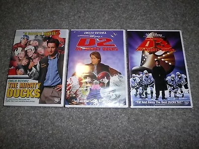 Brand New/Sealed The Mighty Ducks 1 2 3 DVD Lot D2 D3 Emilio Estevez Family Fun! • $19.95