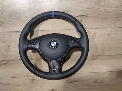 BMW E46 M3 Steering Wheel New Nappa BLUE E39 M3 M5 E46 X5 E53 E83 X3 • $872.25