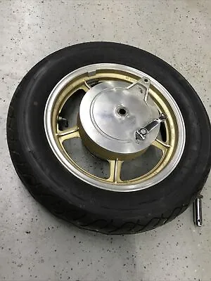 Yamaha Virago 700 750 1000 1100 XV700 XV750 XV1100 Gold Rear Wheel Rim Tire Brak • $200