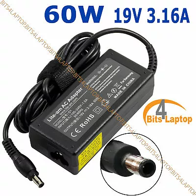 60W Laptop Charger For Samsung 4 NP400 NP400B4B NP400B5B AC Adapter 19V 3.16A • £9.95