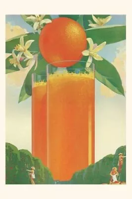 Vintage Journal Giant Orange Juice Orchard (Pocket Sized - Found Image Press • $32.47
