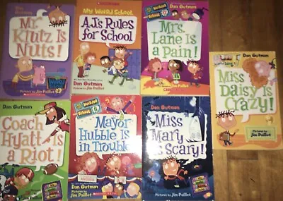 7 Pbk Lot My Weirder Weird School  Dan Gutman Scholastic Chapter Books Free Ship • $12