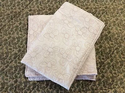 1 Pair Logan & Mason Cotton Quilted Pillowcases Large Square 60cm X 63cm • $20