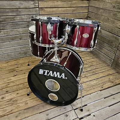 Drum Kit Acoustic Tama Rockstar Red USED! RKKTK240823 • £389