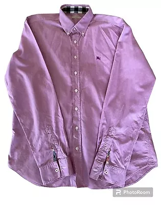 Burberry Brit Purple/Heather  Button Down Shirt Men's Size XL • $42.41
