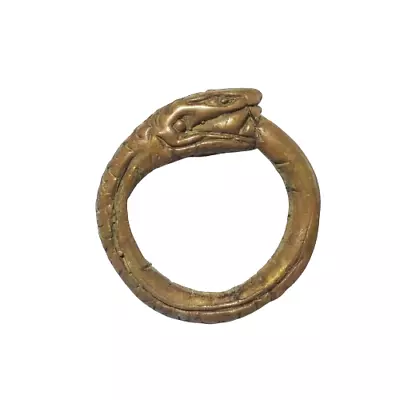 RING SNAKE EAT TAIL Vintage Thai Amulet Magic Power Serpent Lucky Wealth Love • $1.05