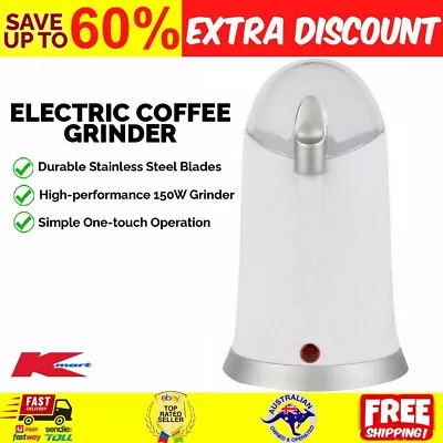 NEW Electric Coffee Grinder Stainless Steel Spice Herb Bean Nut Machine Kitchen • $26.46