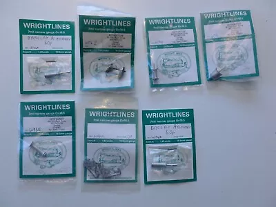 Wrightlines 7mm Narrow Gauge O 16.5 Loco Detailing Parts 6 Packs + Wheels Unused • £6.50