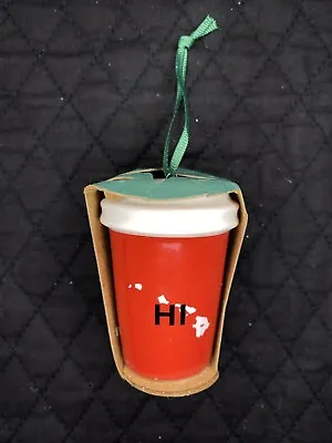 $17.99 • Buy 2016 Starbucks HAWAII State Christmas Cup Mug Tumbler Holiday Tree Ornament NWT