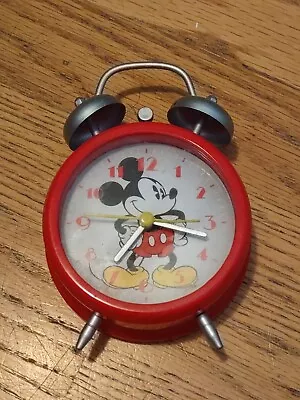 Mickey Mouse Battery Operated Alarm Clock Works Great • $15.21