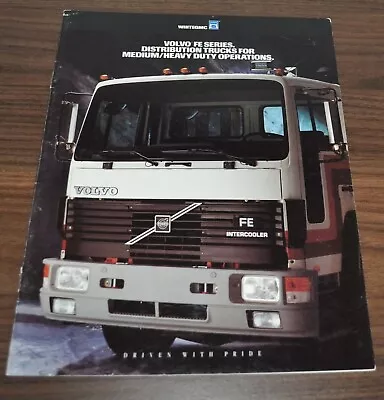 1991 Volvo FE Series White GMC Truck Brochure Prospekt • $14.99