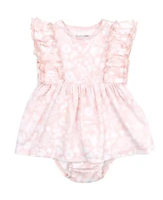 NWT MAC & MOON 2-Piece Organic Cotton Dress Set In Bunny Floral Print 24 Months • $19.99