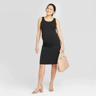 Ingrid Isabel XS Dress Black Sleeveless T-Shirt Maternity Isabel Maternity By  • $13.50