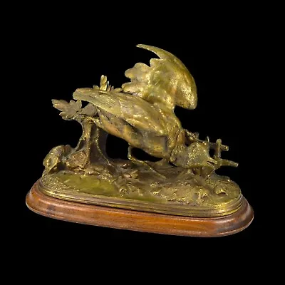 Signed Jules Moigniez Bronze Sculpture Of A Bird • $146.25