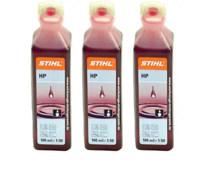 £7.99 • Buy 3 X Stihl One Shot Mineral HP 2 Stroke Oil 100ml 50:1 Two Stroke Oil Fuel New