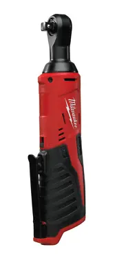 £96 • Buy Milwaukee 12V 3/8  Angled Impact Ratchet & 1/4in Adapter - M12IR38-0 - Body Only
