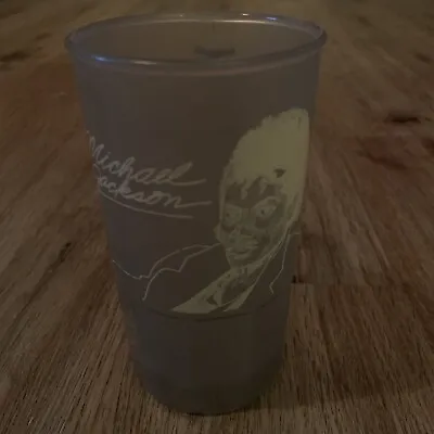 Vintage Michael Jackson Plastic Mug Clear Rootbeer Float Retro Pop Music • $10