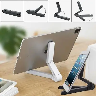 Universal Adjustable Desktop Foldable Tablet Bracket Phone Stand Holder Support • £3.99