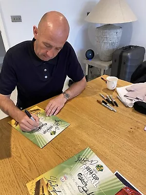 £40 • Buy 2001 Uefa Cup Final Programme Signed By Mcallister, Heskey And Wright