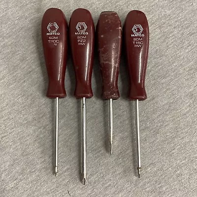 Matco Tools 4 Piece SDM Screwdriver Set T20C / PZ2 / T15C Torx Philips Flathead • $44.99