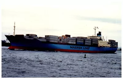 Chastine Maersk (1970) Line Container Ship Boat Photo VTG 4x6  IMO 9219800 • $10.99