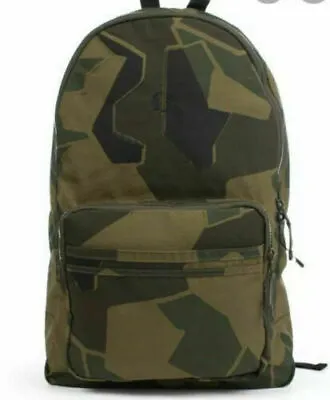 Genuine Fred Perry Arktis Backpack-green Camouflage Pattern-style: L4215 - Bnwt • £45