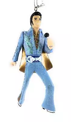 Elvis Presley Blue Cape Suit Christmas Tree Ornament By Kurt Adler • $14.95