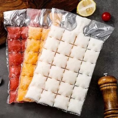 10×Freezing Ice-making Bag Ice Cube Mold Disposable Self-Sealing Ice Cube Bags • £3.18