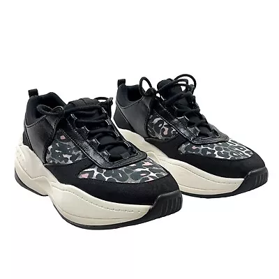 Zara Basic Platform Sneakers Woman’s 7.5/8 EU 38 Leopard Print Shoes Trainer • $19.99