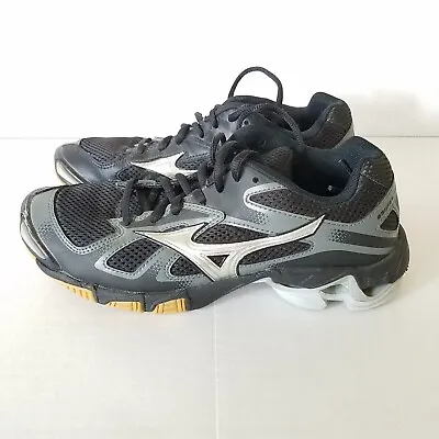 Mizuno Wave Bolt 5 Women's 7.5 Black Gray Volleyball Shoes • $19.97