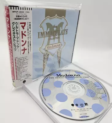 MADONNA The Immaculate Collection JAPAN CD WPCP 4000 W/OBI 17 Tracks 1990 F/S • $24.99