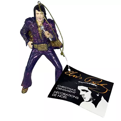 2006 Kurt Adler Purple Caped Jump Suit Elvis Presley Christmas Ornament • $14.53