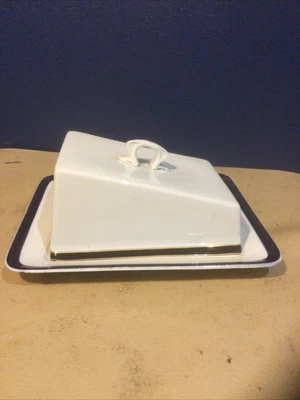 £4.99 • Buy Solian Ware - Soho Pottery - Cheese Dish Plate & Cover
