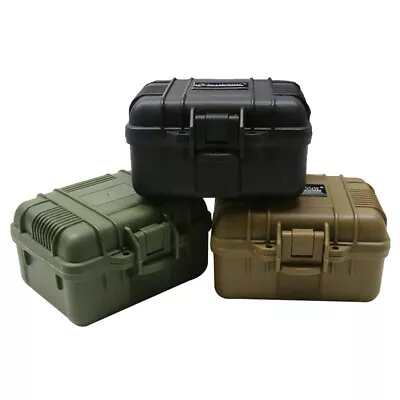 Plastic Ammo Box Military Waterproof Storage Ammo Can Small Toolbox Storage Case • $16.99