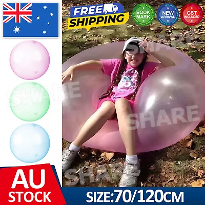 70-120cm Super Soft Wubble Bubble Ball Toy Firm Ball Stretch Bubble Big Balls OZ • $9.95