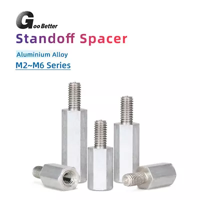 Hex Spacer Standoff Mount Fixing Aluminium PCB Metric Bolts M2 M2.5 M3 M4 M5 M6 • £3.96