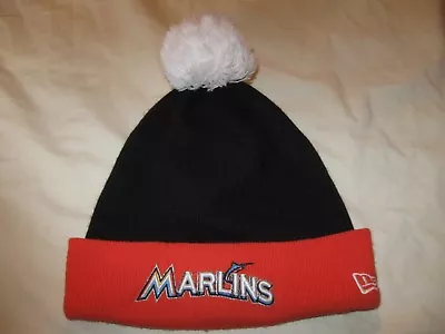 Florida Marlins Stocking Cap Beanie Hat Adult One Size Mens New Era MLB FLA • $15