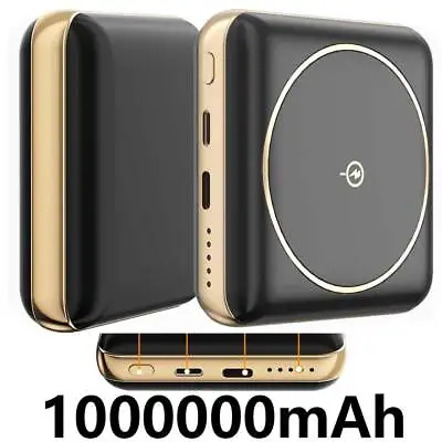 1000000mAh Wireless Power Bank Mag Safe Backup Portable Fast Charger Magnetic • $15.91