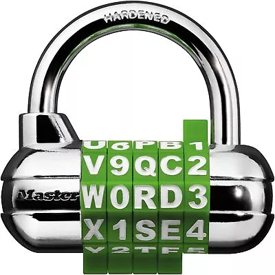 Master Lock 1534D Locker Lock Set Your Own Word Combination Padlock 1 Pack • $19.19