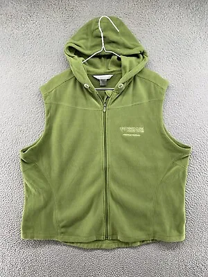 Mayo Clinic Hospital Women’s Green Fleece Full Zip Hooded Jacket Vest Size 2XL • $9.99