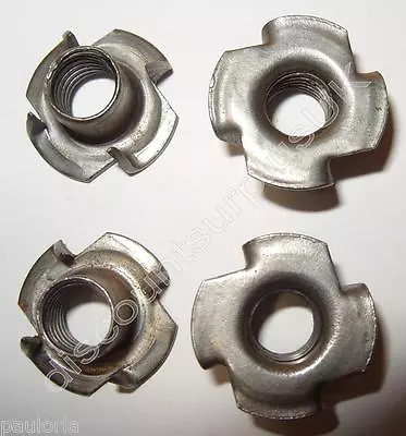 £3.29 • Buy CAPTIVE T NUT - 4 PRONG STEEL TEE - M10 X 13mm *Pack Of 8* BLIND NUTS - ARCH