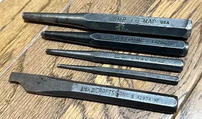 🇺🇸 MAC Craftsman Tools Starter Punch Flat Cold Chisel Set Tapered Pin Lot USA • $50