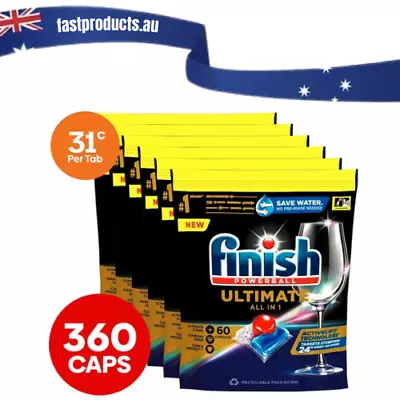 360 Pack Finish Ultimate Powerball All In 1 Dishwashing Tablets 360 Caplets • $135.99