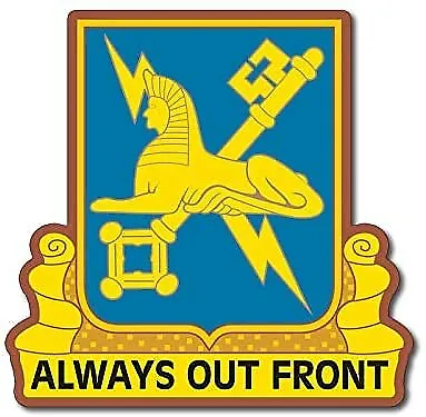 3 Inch Military Intelligence Seal Shaped Always Out Front Sticker (US) Army Lic. • $5.50